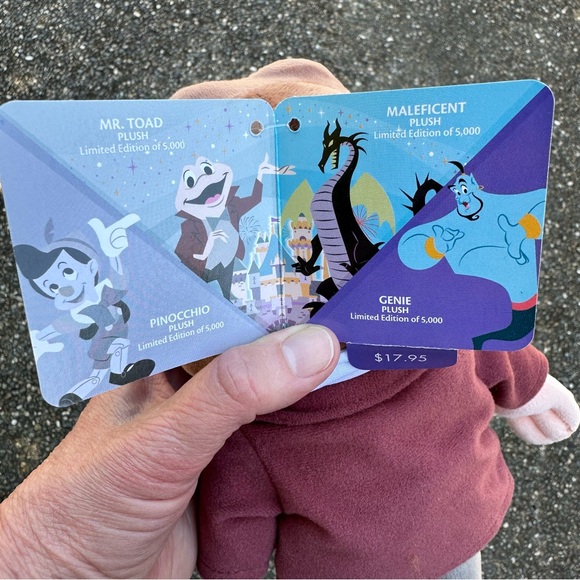 Disney Mr Toad Plush NWT 10" LE 5000 Rare HTF Stuffed Toy Animal Disneyland 60 - Picture 7 of 10